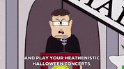 banner informing GIF by South Park 
