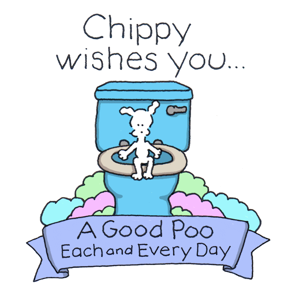 poo regularity GIF by Chippy the Dog