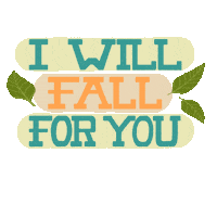 Fall Season Love Sticker