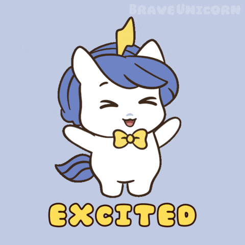 Excited Pumped Up GIF by Brave Unicorn