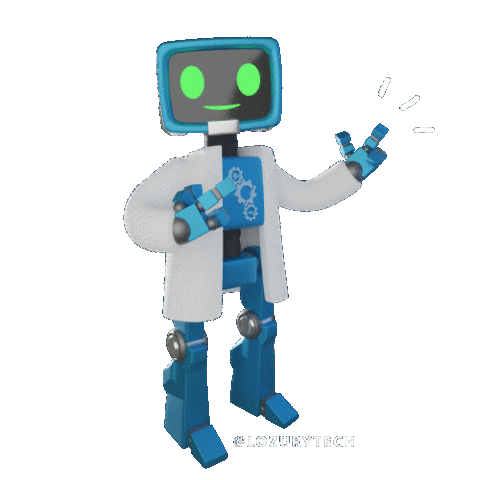 Lozury_Tech giphyupload new robot tech Sticker
