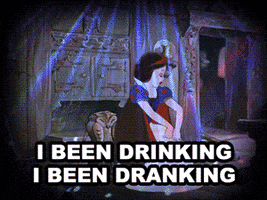 Snow White Drinking GIF