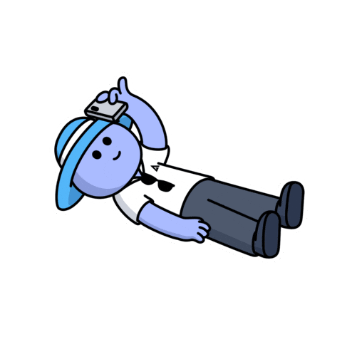 Tired Go To Sleep Sticker by Kudai