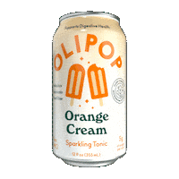 Gluten Free Orange Sticker by OLIPOP