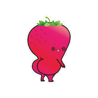Strawberry Culona Sticker by EDGARDUDE