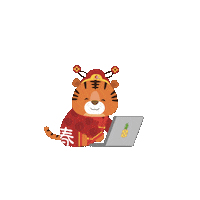 Working New Year Sticker by riverhongbao