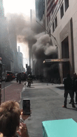 Dark Smoke Billows Out of Manhattan's Tiffany Store