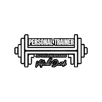 Gold_Blue workout gym personal trainer Sticker