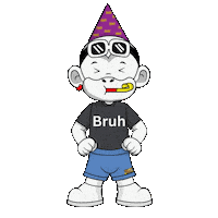 White Monkey Red Earring Sticker by Zhot