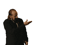 Sponsored sticker gif. Actor Peter Stormare gestures to the right and then tugs on the lapels of his suit jacket. Text reads, "Perfection."