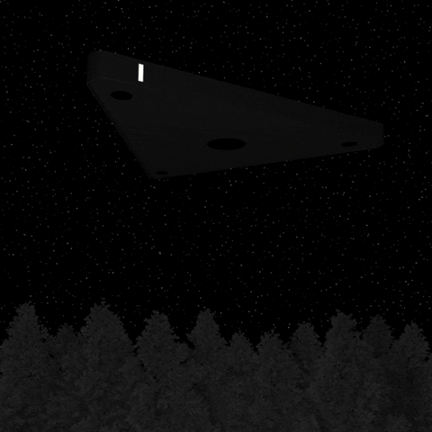 ufo triangle GIF by Joe Merrell