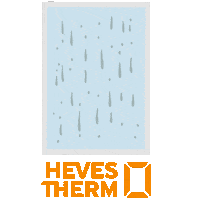 hevestherm door window heves ablak Sticker