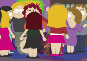 crowd attacking GIF by South Park 