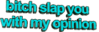 Bitch Slap Sticker by AnimatedText