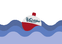 Vibes Fishing Sticker by Vilas County, Wisconsin