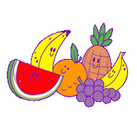 chrisuphues fruit chris uphues shop beautiful days tutti fruitti Sticker