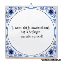Humor Begin Sticker by Tegelspreuken.nl