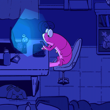 LulaDreams surprise shock transform zap GIF