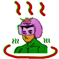 Hot Springs Neon Sticker