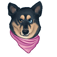 german shepard dog Sticker