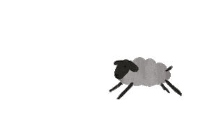 Sleep Clouds Sticker by Lara Paulussen