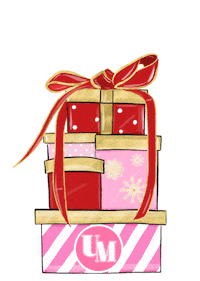Christmas Hearts Sticker by UnitedMonograms