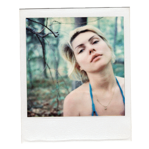 faceitdebbieharry punk blonde sing polaroid Sticker