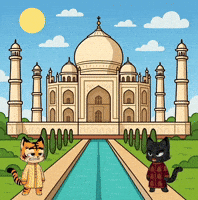 Taj Mahal India GIF by Hero Galaxy NFT