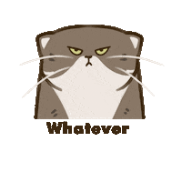 mcjuvandes cat angry mad hungry Sticker
