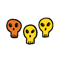 Halloween Skulls Sticker