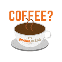 OrangeBlend coffee orange energy dutch Sticker