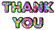 Glitch Thank You Sticker by patternbase