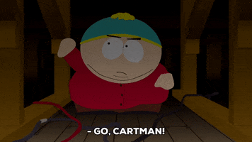 eric cartman running GIF by South Park 