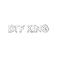 dtf-king logo pink sticker king Sticker