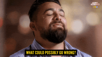 React Theblock GIF by Celebrity Apprentice Australia