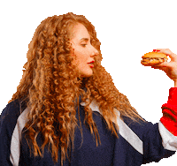 Foodracers food girl kiss delivery Sticker