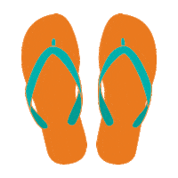 beach flip flops Sticker by Jump On and Stay