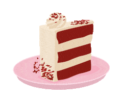 Red Velvet Cake Sticker by elan_cafe