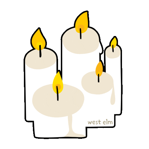 Candle Glow Sticker by west elm