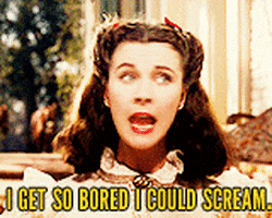 Bored Gone With The Wind GIF