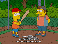 teeing up bart simpson GIF