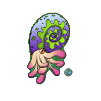 tryhardartNW trip squid hypno tryhardartnw Sticker