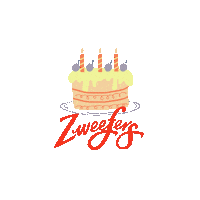 Zweefers birthday happy birthday cake birthday cake Sticker