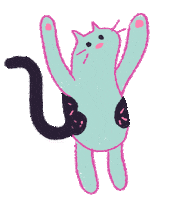 PaoPonny dance cat dancing illustration Sticker