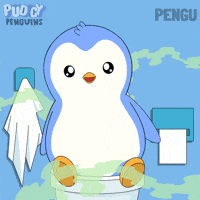 Penguin Poop GIF by Pudgy Penguins