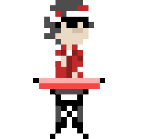 Pixel 8Bit Sticker by salim cheeks