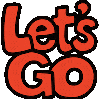 Excited Lets Go Sticker