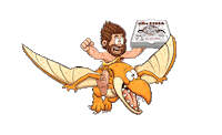 thecave food pizza delivery restaurant Sticker