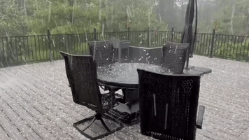 Heavy Hail Showers Hit Virginia's Loudoun County