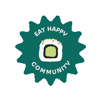 eathappy happy happiness crew love eathappy Sticker